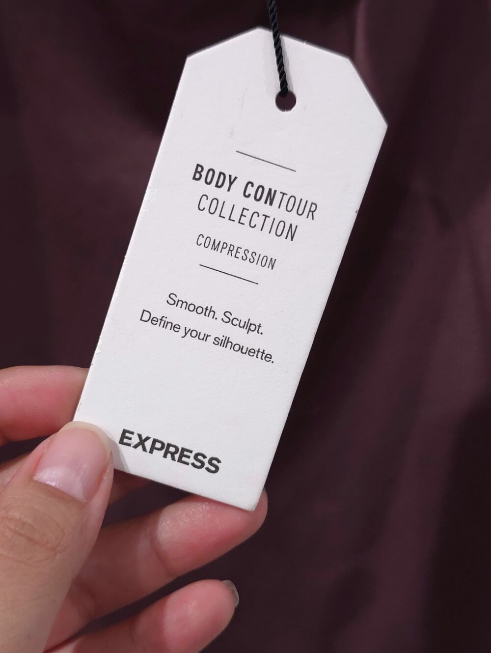 Express Body Contour Drape Cowl Neck Bodysuit, XL New With Tags - Picture 9 of 9